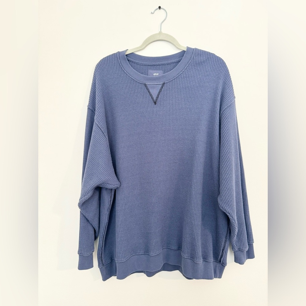 Aerie Pullover Sweater, Blue, Women’s size XL